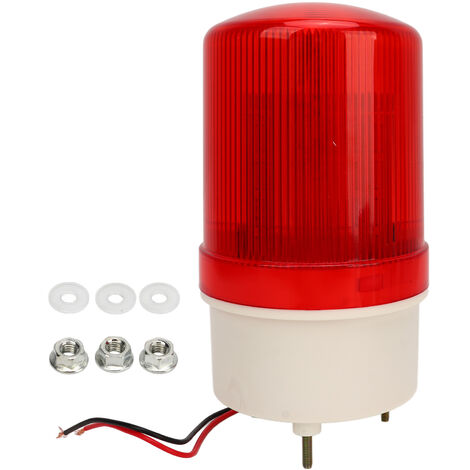 Jeffergarden LED stroboscopique rotatif 120dB alarme sonore ABS IP54 lampe d'avertissement pour intérieur extérieur 12V (1/5)