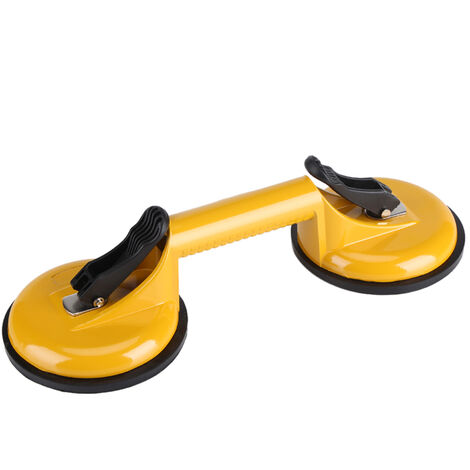 Jeffergarden Ventouse,Alliage d'aluminium Ventouse Professionnelle Double Plaques Verre Lifter Mover Dent Extracteur (1/5)
