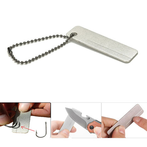 Lime à Hameçon En Céramique Portable – Affûteur Rétractable, 8,5 Cm, Pour Pêche Truite, Brochet, Carnassiers