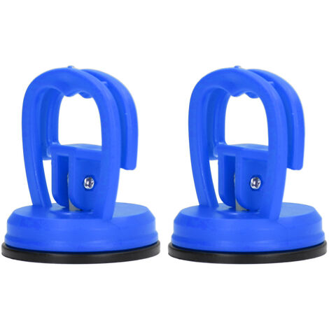 Jeffergarden Ventouse,2 pièces ventouse extracteur grande traction une main boucle ventouse poussoir pour carreaux de céramique voiture coque téléphone démontage ToolBlue (1/5)