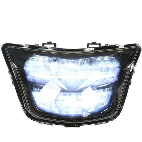 Jeffergarden Phare de moto LED blanc résistant aux intempéries, remplacement de phare de moto pour Y15 Y15Z Y15ZR Smoky (1/5)