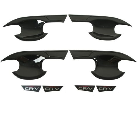 Jeffergarden Protecteur de bol pour poignée de porte extérieure de voiture, 4 pièces, noir brillant, couvercle de bol, garniture de remplacement pour RS cr-v 2023 + (1/5)