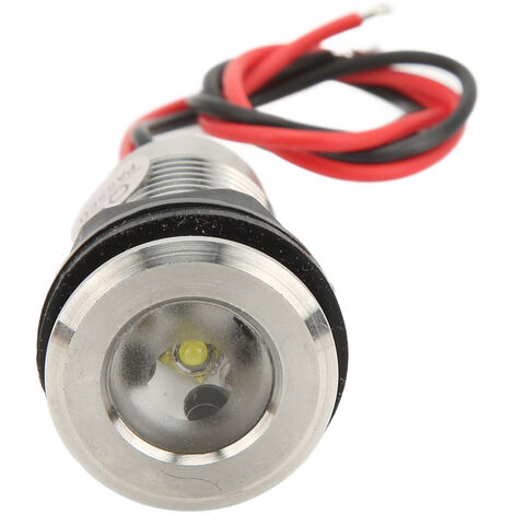Jeffergarden Lampe de pont encastrée en acier inoxydable 316, étanche IP68, 1 pouce, 12 à 24V, pour terrasse, escaliers, patios, sols, piscines, allées, bleu (1/5)