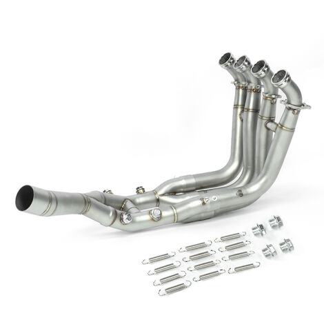 Jeffergarden 5 pièces tuyau d'échappement avant lien acier inoxydable meilleur remplacement de tuyau d'échappement résistant à la chaleur pour S1000R S1000RR (1/5)