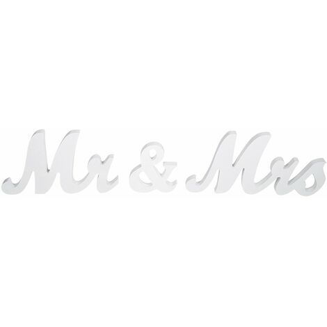 Guirlande bannière suspendu MR & MRS mariage décor noir - Maison