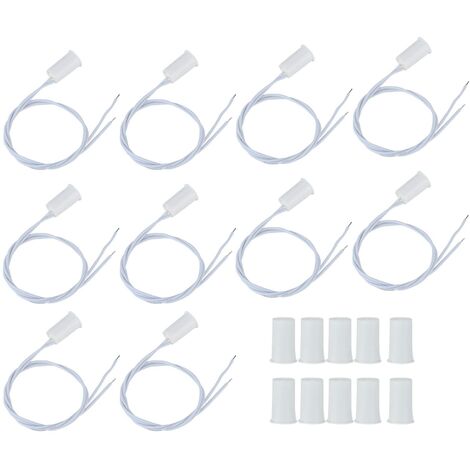 Jeffergarden Alarme de Capteur de Contact de Fenêtre de Porte de Sécurité Filaire, 10pcs Alarme de Commutateur Magnétique Reed Capteur de Porte Magnétique pour la Sécurité à Domicile et les Systèmes D (1/5)