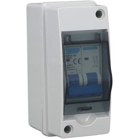 Disjoncteur MCB 2P DC 500V 32A IP65 - Pour Installation Solaire Photovoltaïque Avec Câble Et Connecteur