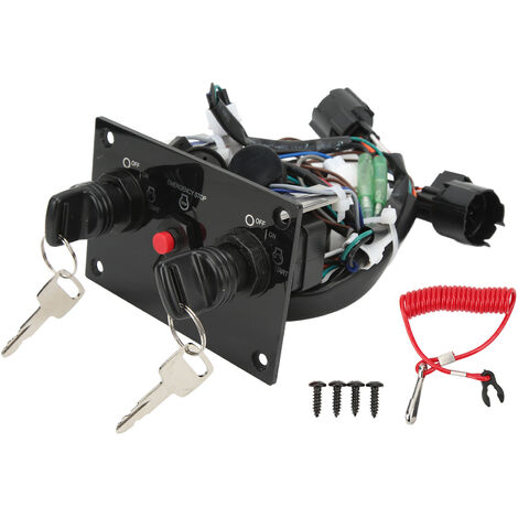 Jeffergarden Ensemble de panneau de commutation de moteur hors-bord double 37100-96J14 de remplacement pour Suzuki double moteur (1/5)