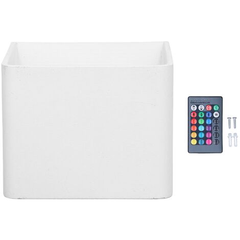 GARRYFIZH Applique murale LED RGB à intensité variable, 3 W, 280 lm, télécommande, lampe en aluminium, 4 modes d'éclairage, 85-265 V (1/5)