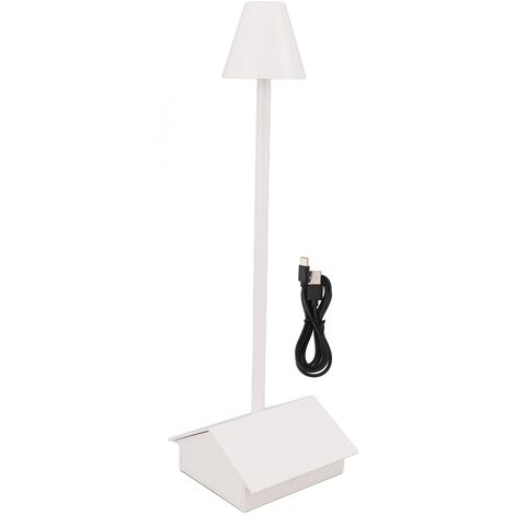 GARRYFIZH Lampe de table sans fil à piles, forme de bâtiment, intensité variable, commande tactile, batterie 5200 mAh, étanche IP54, LED blanche. (1/5)