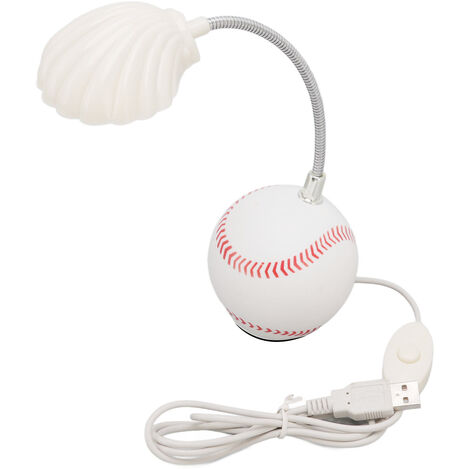 GARRYFIZH Lampe de table LED avec base en forme de coquillage, tête lumineuse douce et portable USB, mini lampe de bureau pour la maison, l'école ou le bureau. (1/5)