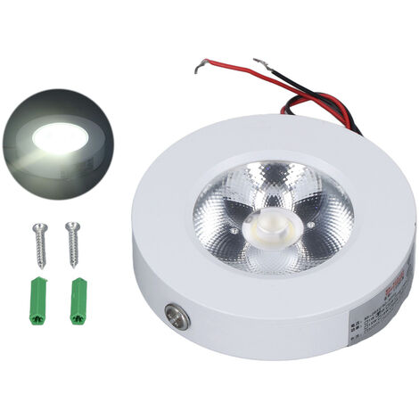 GARRYFIZH Spot LED COB 3 W, peinture haute température, ultra-mince, encastré au plafond, 85-265 V (1/5)