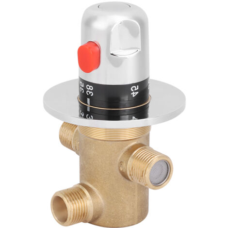 Robinet Mélangeur Thermostatique 3 Voies Chromé Pour Cuisine – Neuf – Régulation Eau Chaude/froide