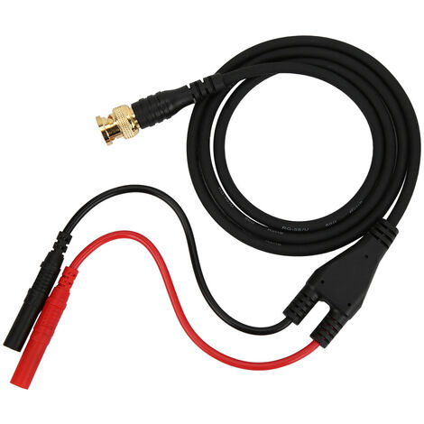 GARRYFIZH Câble de test en cuivre pur plaqué or P1065 avec fiche BNC et cordon banane droit de sécurité de 4 mm. (1/5)