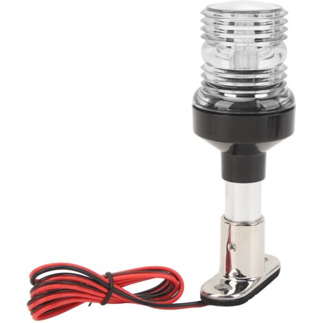 Feu Navigation Bateau Applicable Feux Navigation Bateau, 360 ° Solaire Lumière D'ancrage LED Feu LED Solaire Portée 0.5nm IP67