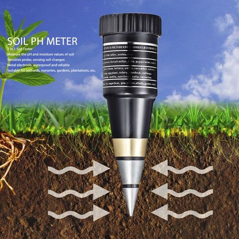 Testeur De Sol 5-en-1, Testeur Avec Humidité Du Sol/pH/Température/Humidité De L'environnement