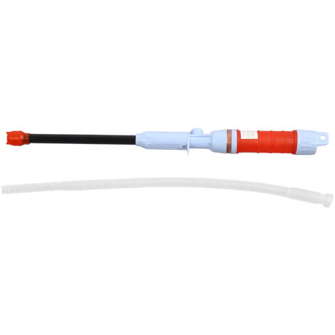 Jeffergarden Pompe d'extraction de fluide, pompe de transfert de liquide électrique sans fil pour essence, carburant Diesel avec tuyau de 16 pouces rouge (1/5)