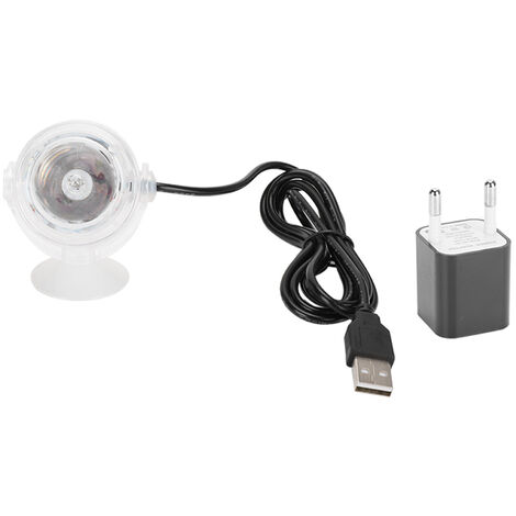 Jeffergarden Plastique LED Aquariums Coloré Dégradé tanche Submersible Nuit Spot Lumière Aquarium D'eau Douce Eau De Mer Accessoire 100-240VBlanc Prise UE (1/5)