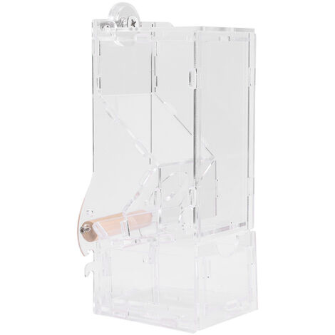 Jeffergarden 1Pc nouveau à la mode acrylique oiseaux de compagnie graines distributeur de nourriture Cage jouet Transparent (1/5)