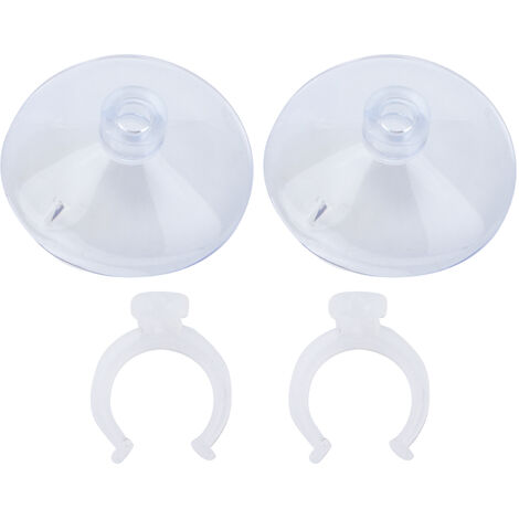 Jeffergarden Ventouse pour tube de compagnie aérienne pour Aquarium, puissante ventouse fixe avec Clips16-22mm