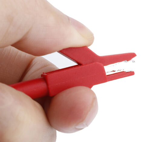 Adaptateur Pince Crochet / Fiche Banane Pour Multimètre, Câble 1 Mètre