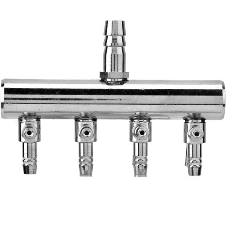 GARRYFIZH Débit d'air pour Aquarium en acier inoxydable, 8mm tournant vers 4mm, vanne de contrle de séparation (4 voies) (1/5)