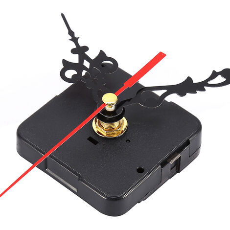 Eosnow,Mécanisme de bricolage noir pièces de mouvement d'horloge à Quartz Kit d'outils de réparation de remplacement