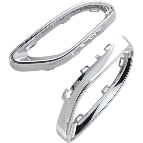 Eosnow Couvercle d'embout d'échappement chromé brillant, garniture de remplacement pour mercedes-benz A B C E GLC classe cls W177 W247 W205 W213 X253 C257
