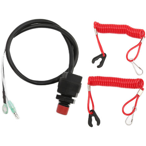 Cordon Interrupteur D'Urgence Gorgeri - Pour Moteurs Hors-Bord - Longueur 140cm - Rouge