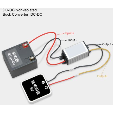 Convertisseur DC-DC 24V Vers 12V 5A - Alimentation Abaisseur Haute Efficacité Pour Robots, Panneaux Solaires