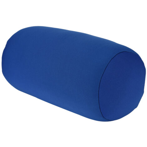 Jeffergarden Coussin de dos en microbilles, oreiller en rouleau, soutien du cou pour dormir à la maison, confortable, bleu (1/5)