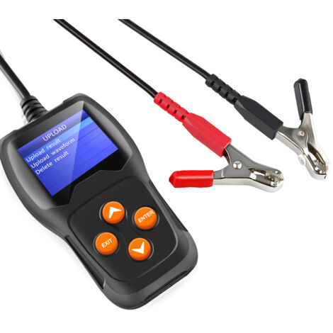 GARRYFIZH Testeur de batterie automobile professionnel pour systèmes de démarrage et de charge, analyseur de charge automatique, alternateur, adapté à tous les véhicules 12 V (1/5)