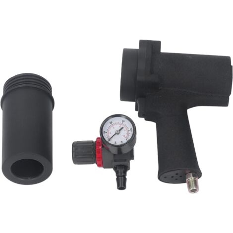 Jeffergarden Pneumatic caulking gunProfessional pneumatic caulking gun barrel applicatorAdjustable speed with pressure gauge 310ml (1/5)