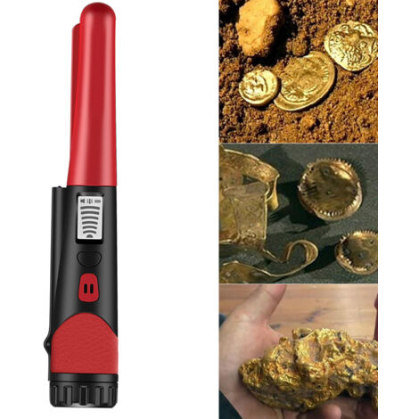 Jeffergarden Détecteur de métaux portable de petite taille, détecteur de trésors de haute précision, polyvalent, avec écran LCD pour adultes et enfants (1/5)