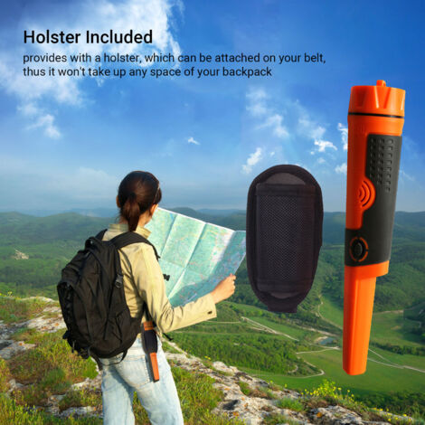 Détecteur De Métaux Pinpointer - Portable, Étanche, Haute Précision - Idéal Pour Chasse Au Trésor, Plage, Jardin