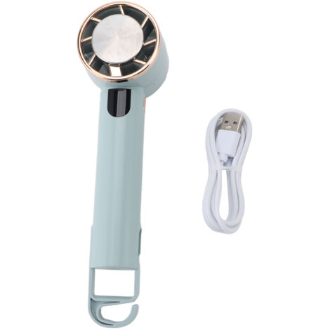Jeffergarden Mini ventilateur portable à semi-conducteurs, réfrigération, 3 vitesses, petit ventilateur de bureau rechargeable par USB, adapté aux filles et aux femmes pour voyager à l'intérieur et à  (1/5)