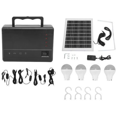 GARRYFIZH Centrale électrique Portable 5000mAh, générateur solaire extérieur, batterie externe pour Camping, voyage, fête, prise ue d'urgence 100-240V (1/5)