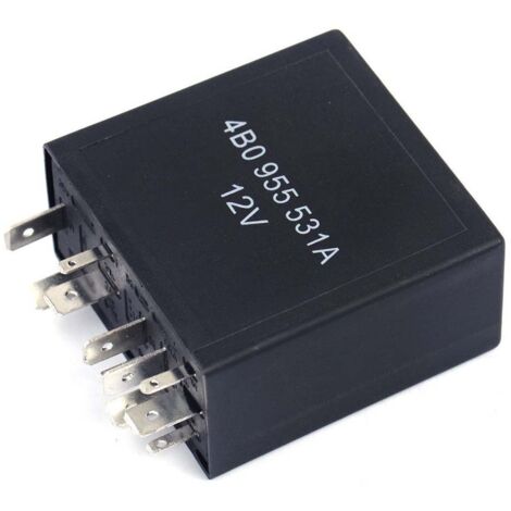 Relais D’Essuie-glace Intermittent 12V 6 Broches – Compatible Volkswagen/Audi 321 955 531A – Modèle JQ301