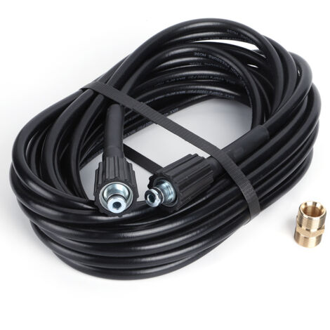 Jeffergarden Tuyau d'extension femelle M22 de 10 m/32,8 pi avec connecteur mâle pour nettoyage haute pression (1/5)