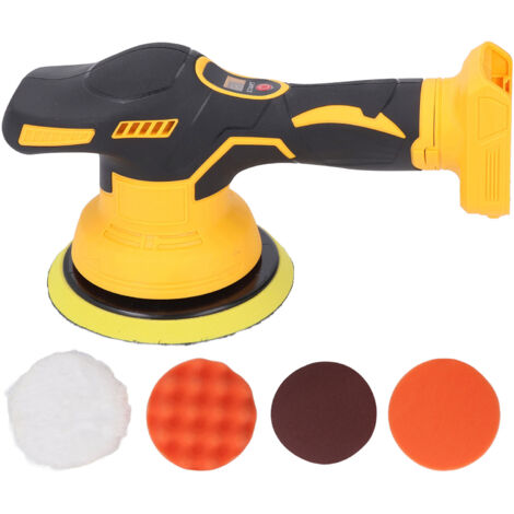 Polisseuse Sans Fil 150 Mm – 6 Vitesses Variables Compatible Batterie Dewalt 20v Pour Voiture Bricolage 97379431