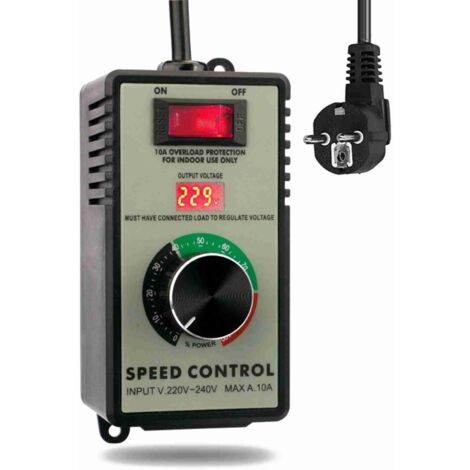 GARRYFIZH Contrôleur de vitesse/régulateur de tension portable 4000W, adapté aux outils électriques, meuleuses d'angle, coupe-marbre et ventilateurs électriques (1/5)