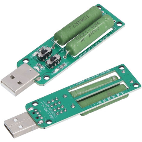 Jeffergarden Testeur de charge USB, module de test électronique à résistance réglable, accessoires de décharge 1A 2A 3A (1/5)