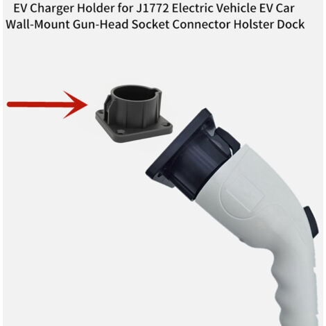 GARRYFIZH Support de chargeur de véhicule électrique pour véhicules électriques J1772, base de support de connecteur de prise de pistolet à montage mural (1/5)