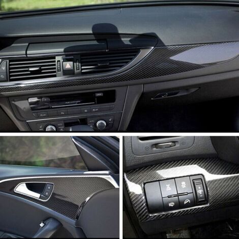 Garniture De Cadre De Panneau De Tableau De Bord Accessoires De Voiture Intérieur En Fibre De Carbone Style Facelift Remplacement De Mise à Niveau Pour MINI Cooper Hatchback F54 F55