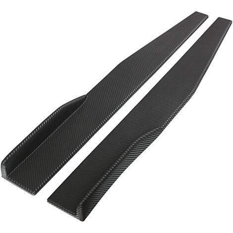 GARRYFIZH Lot de 2 jupes latérales universelles pour carrosserie, diffuseurs, ailerons, pare-chocs, couleur fibre de carbone (1/5)