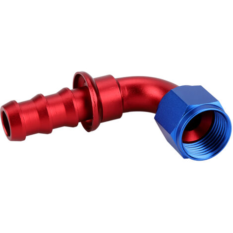Raccord Carburant AN10 45° Noir – Mâle/Femelle Pour Tuyauterie Auto
