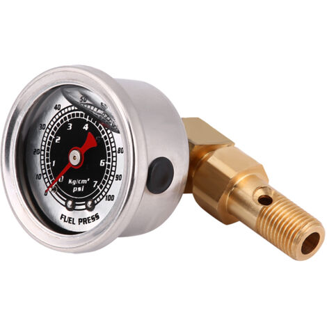 Régulateur De Pression Carburant Dwcx 0-140 PSI Manomètre 1/8 NPT Chromé