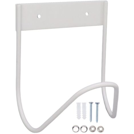 GARRYFIZH Support mural robuste pour tuyau d'arrosage en acier inoxydable 304, blanc. (1/5)