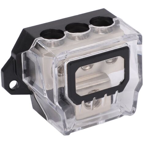 Bloc De Distribution 3 Voies Audio Voiture - Répartiteur Puissance 1 Entrée 3 Sorties - Protection Circuit