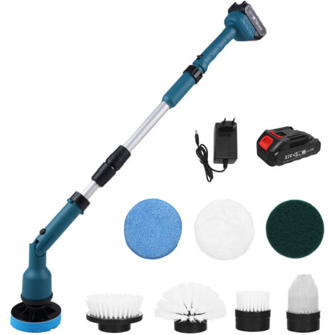 Brosse Electrique Nettoyage Rotative, Brosse De Nettoyage Sans Fil Avec 8 Tetes De Brosse Remplacables Douche Nettoyage Brosse Avec Poignee Reglable 98452816 Brosse Electrique Nettoyage Rotative, Brosse De Nettoyage Sans Fil Avec 8 Tetes De Brosse Remplacables Douche Nettoyage Brosse Avec Poignee Reglable 98452816